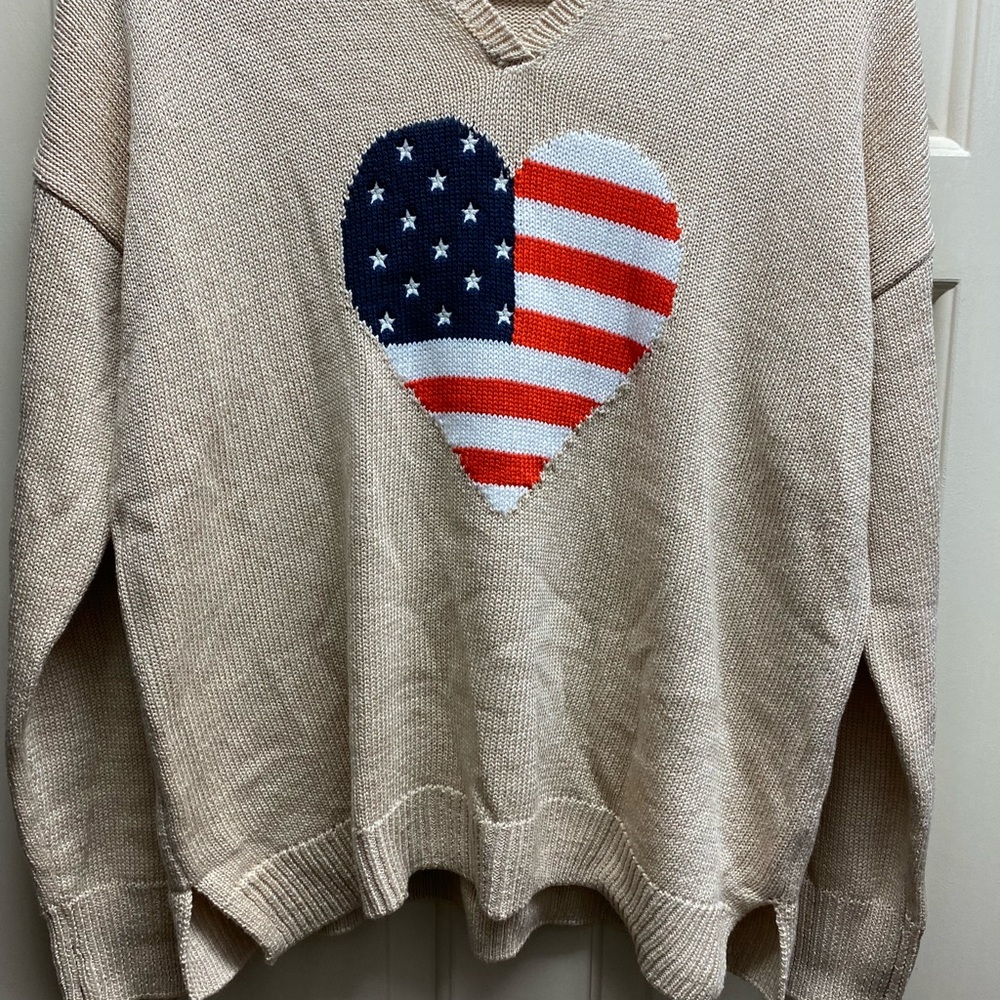 American Flag Sweater